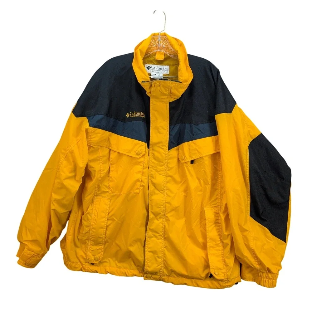 Vtg Columbia Sportswear Company Colorblock Zip Up Jacket Men's Size XL Retro 90s
